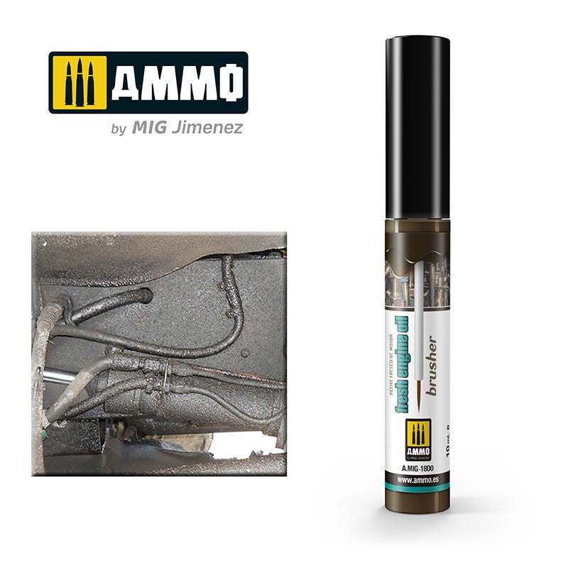 AMMO by Mig Jimenez 1800 EFFECTS BRUSHER - Fresh Engine Oil (6657325563953)