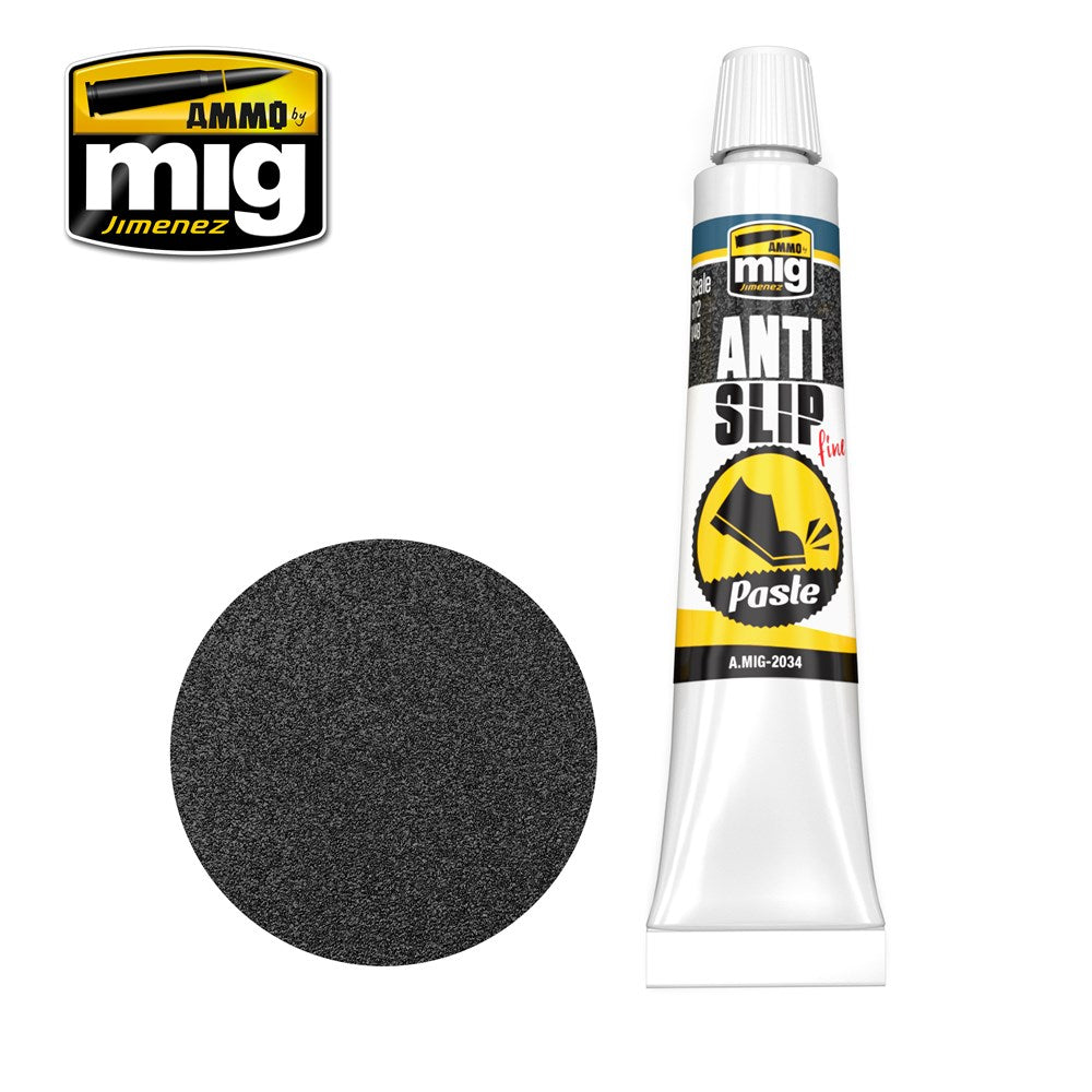 AMMO by Mig Jimenez A.MIG-2034 ANTI-SLIP PASTE - BLACK COLOR FOR 1/72 & 1/48 (2050571862065)