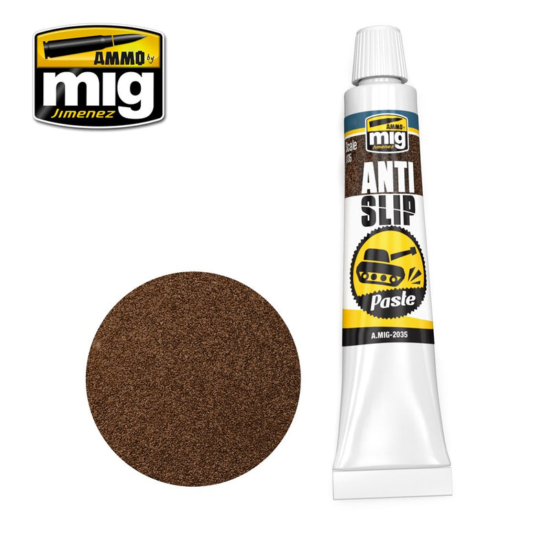 AMMO by Mig Jimenez A.MIG-2035 ANTI-SLIP PASTE - BROWN COLOR FOR 1/35 - Hobby City NZ