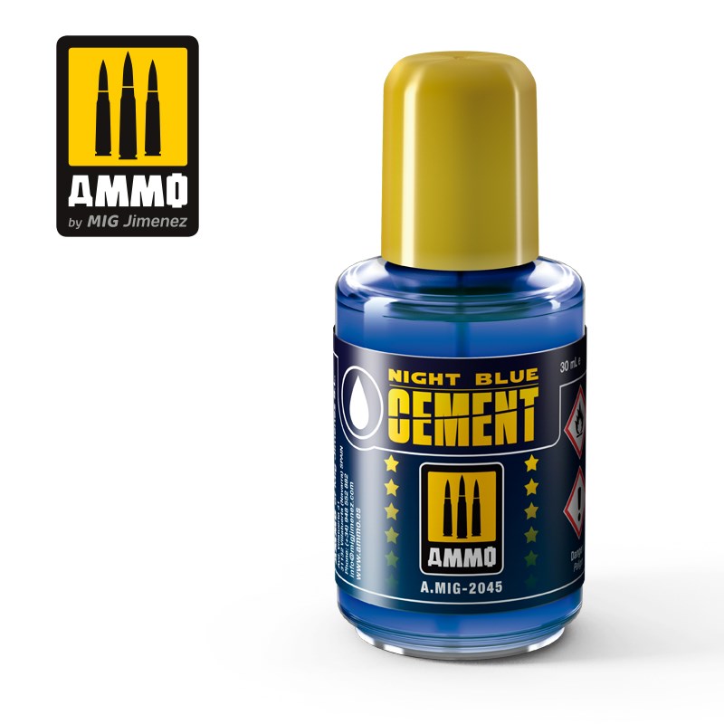 AMMO by Mig Jimenez A.MIG-2045 NIGHT BLUE CEMENT (30ML) - Hobby City NZ