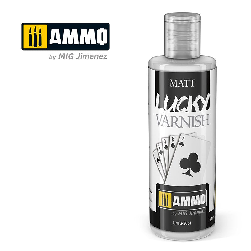 AMMO by Mig Jimenez A.MIG-2051 MATT LUCKY VARNISH (BIG 60 ML SIZE) - Hobby City NZ