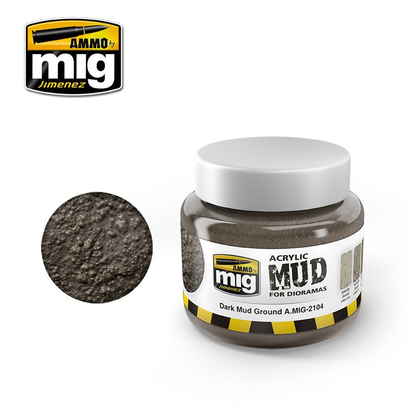 AMMO by Mig Jimenez A.MIG-2104 DARK MUD GROUND (1885183541297)
