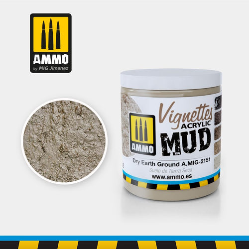 AMMO by Mig Jimenez DRY EARTH GROUND (100ML) - VIGNETTES ACRYLIC MUD