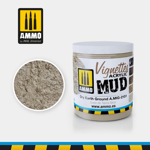 AMMO by Mig Jimenez A.MIG-2151 DRY EARTH GROUND (100ML) - VIGNETTES ACRYLIC MUD - Hobby City NZ
