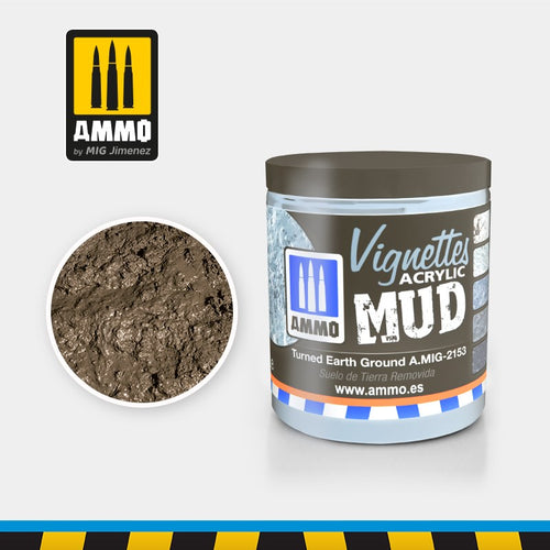 AMMO by Mig Jimenez EARTH GROUND (100ML) - VIGNETTES ACRYLIC MUD
