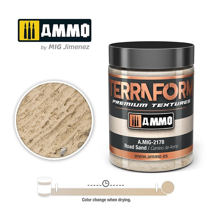 AMMO by Mig Jimenez A.MIG-2178 TERRAFORM Road Sand (8170399760621)