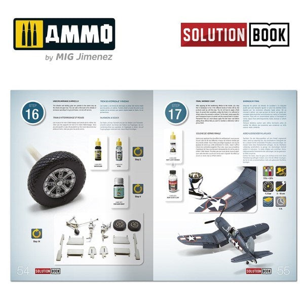 AMMO by Mig Jimenez A.MIG-6523 HOW TO PAINT WWII US NAVY LATE AIRCRAFT - SOLUTION BOOK (7882227810541)