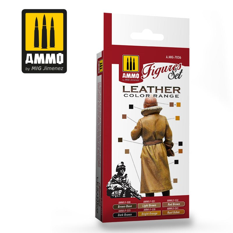 AMMO by Mig Jimenez A.MIG-7036 Leather figures set - Hobby City NZ