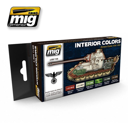AMMO by Mig Jimenez A.MIG-7108 INTERIOR COLORS: GERMAN TANKS - Hobby City NZ