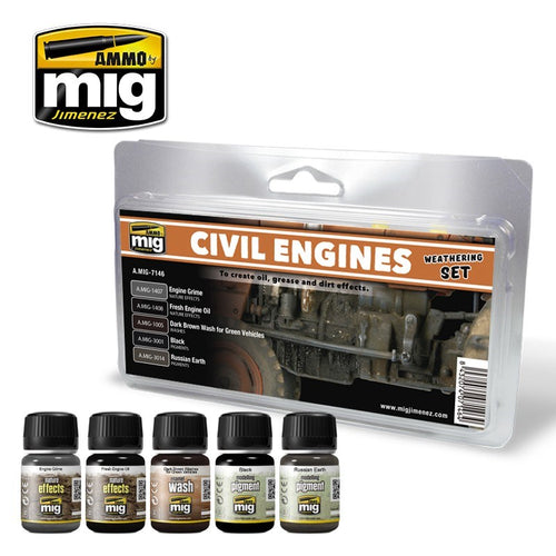 AMMO by Mig Jimenez ENGINES WEATHERING SET