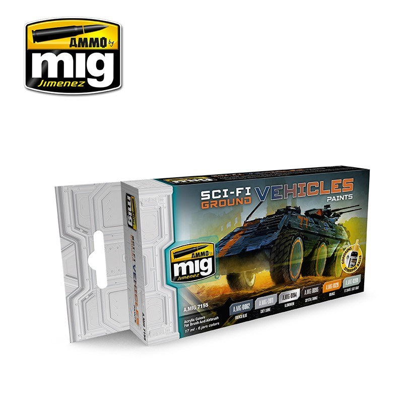 AMMO by Mig Jimenez A.MIG-7155 SCI-FI GROUND VEHICLES COLOR SET (8470977577197)
