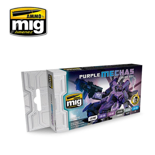 AMMO by Mig Jimenez zAMMO by Mig Jimenez PURPLE MECHAS COLOR SET