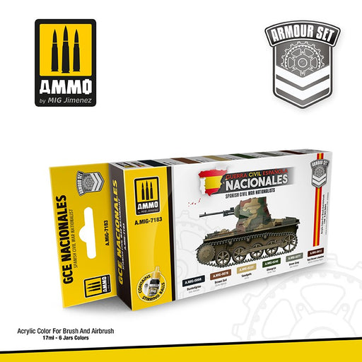 AMMO by Mig Jimenez A.MIG-7183 SPANISH CIVIL WAR NATIONALISTS - ARMOUR SET - Hobby City NZ