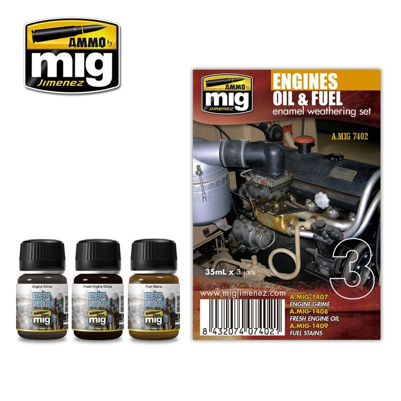 AMMO by Mig Jimenez A.MIG-7402 ENGINES SET (8170391175405)