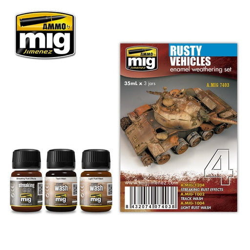 AMMO by Mig Jimenez A.MIG-7403 RUSTY VEHICLES - Hobby City NZ