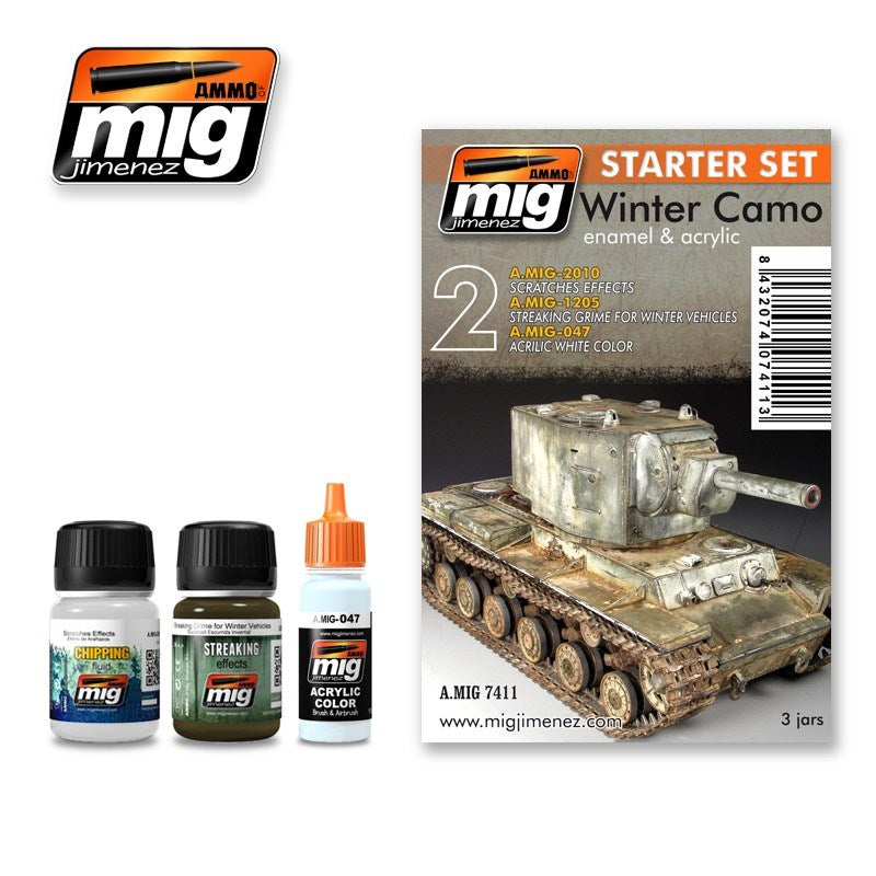 AMMO by Mig Jimenez A.MIG-7411 WINTER CAMO SET - Hobby City NZ