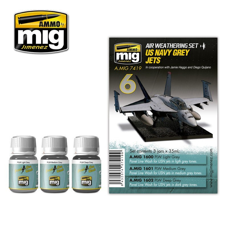 AMMO by Mig Jimenez A.MIG-7419 US NAVY GREY JETS - Hobby City NZ