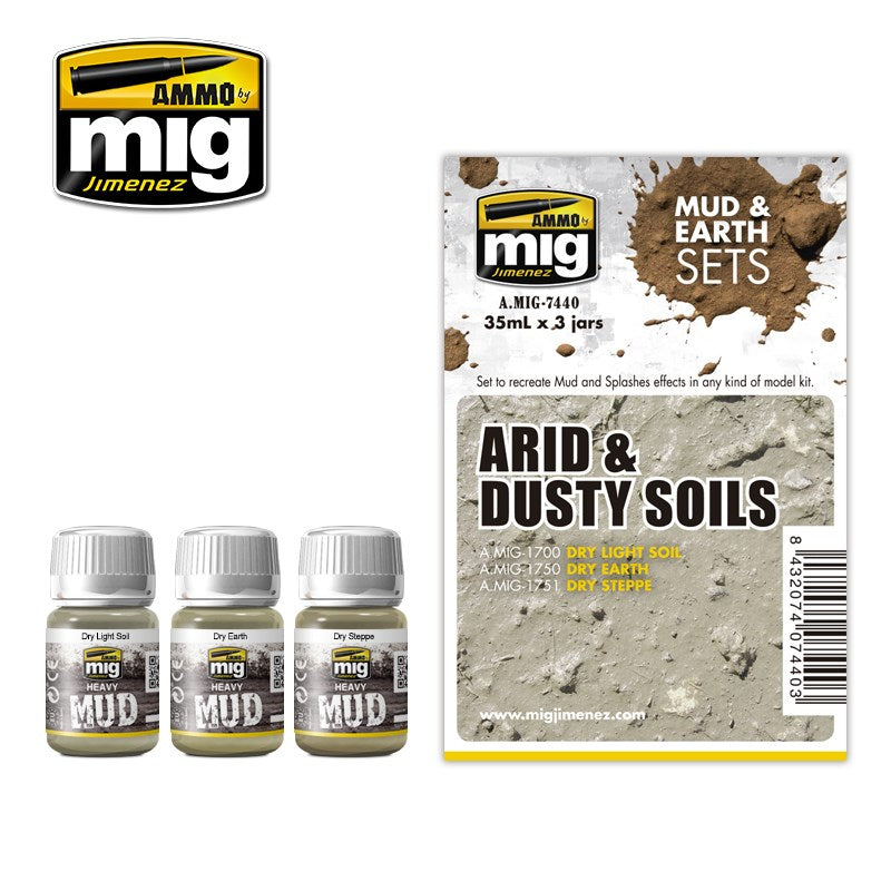 AMMO by Mig Jimenez A.MIG-7440 ARID & DUSTY SOILS - Hobby City NZ