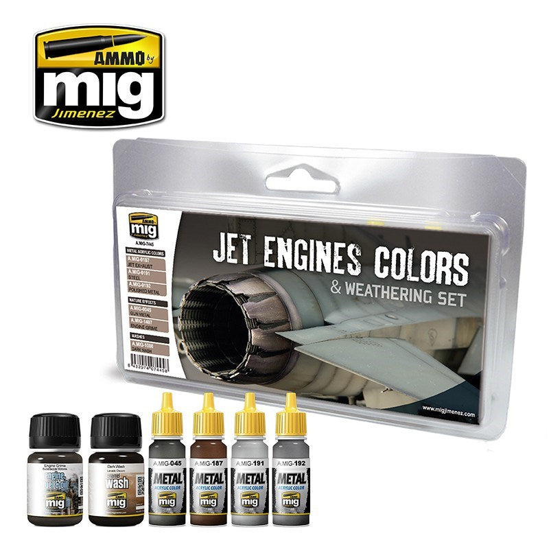AMMO by Mig Jimenez JET ENGINES COLORS AND WEATHERING SET