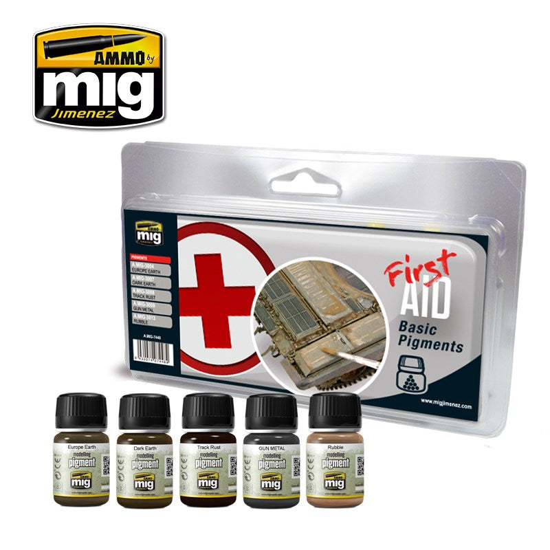 AMMO by Mig Jimenez A.MIG-7448 FIRST AID BASIC PIGMENTS (8170394452205)