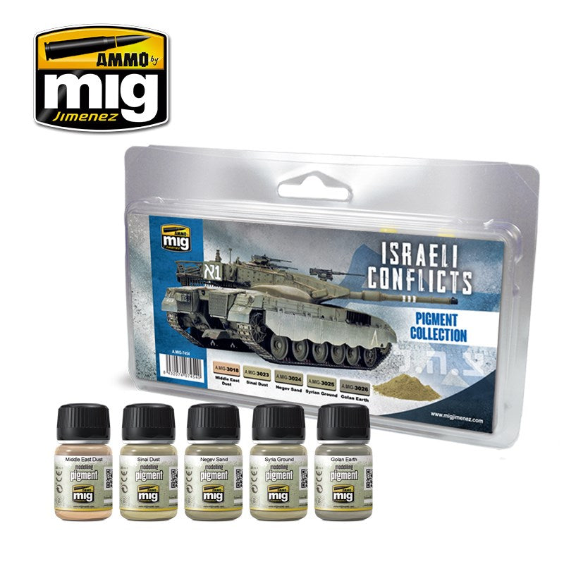 AMMO by Mig Jimenez A.MIG-7454 ISRAELI CONFLICTS PIGMENT COLLECTION (8471018078445)