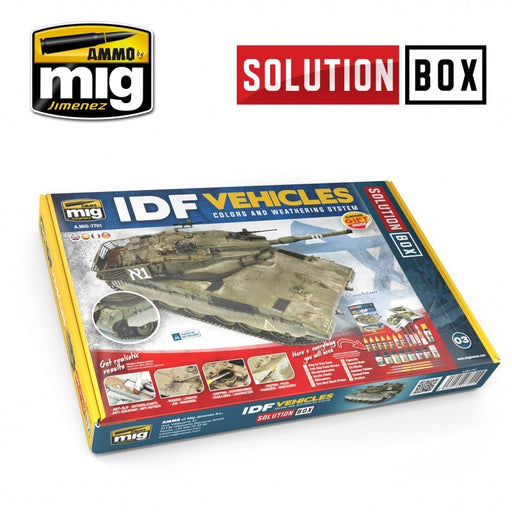 AMMO by Mig Jimenez A.MIG-7701 IDF VEHICLES SOLUTION BOX - Hobby City NZ