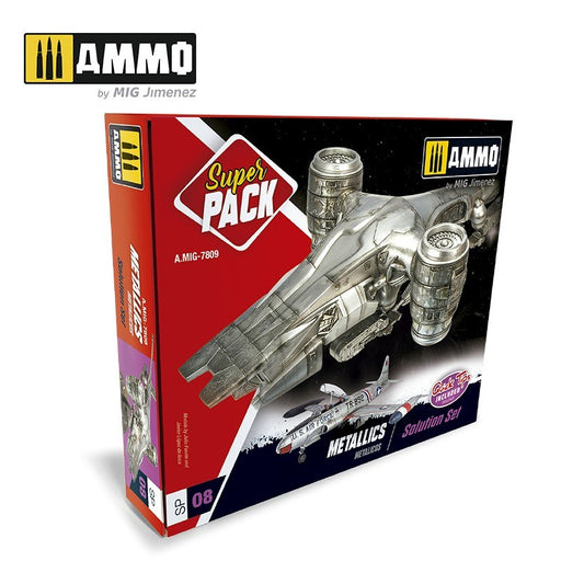 AMMO of Mig Jimenez A.MIG-7809 Metallics Super Pack - Hobby City NZ