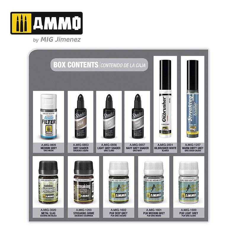 AMMO by Mig Jimenez A.MIG-7810 CARRIER DECK AIRCRAFT SOLUTION SET - SUPER PACK (7674447921389)