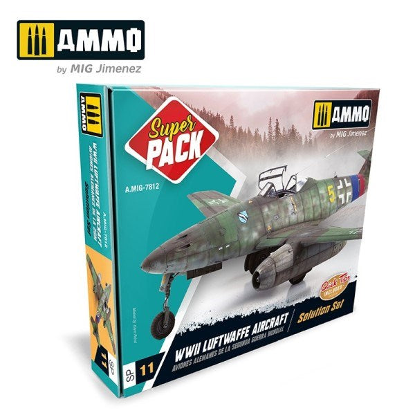 AMMO by Mig Jimenez A.MIG-7812 WWII LUFTWAFFE AIRCRAFT - SUPER PACK - Hobby City NZ