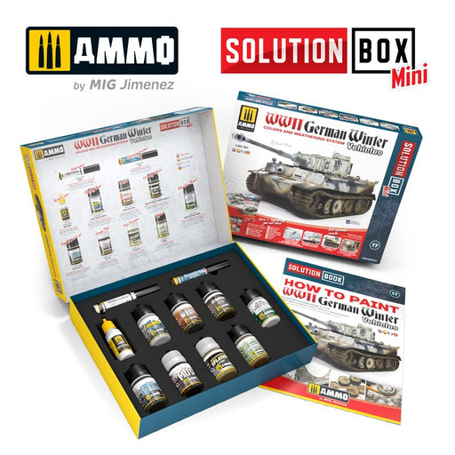 AMMO by Mig Jimenez A.MIG-7901 SOLUTION BOX MINI #17 WWII German Winter Vehicles - Hobby City NZ