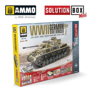 AMMO by Mig Jimenez A.MIG-7902 SOLUTION BOX MINI #19 WWII German D.A.K. Vehicles - Hobby City NZ
