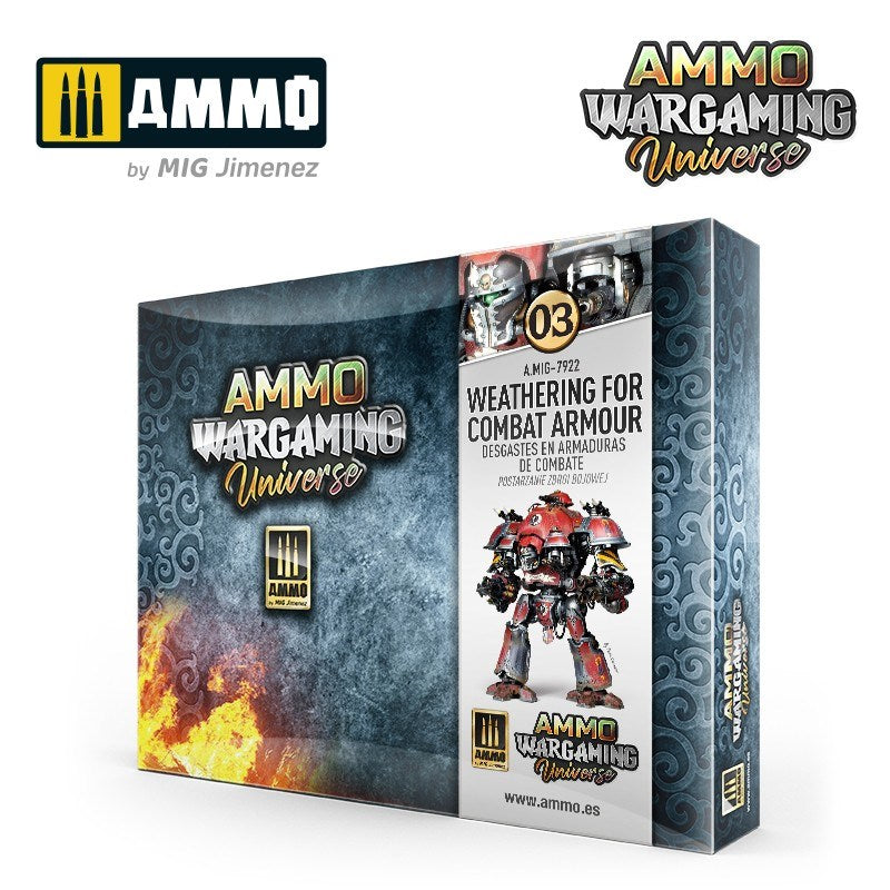 AMMO by Mig Jimenez A.MIG-7922 AMMO WARGAMING UNIVERSE #03 Weathering Combat Armour - Hobby City NZ