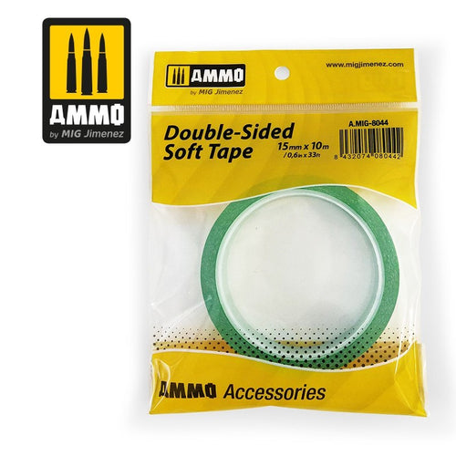 AMMO by Mig Jimenez Double-Sided Soft Tape (15mm x 10M)