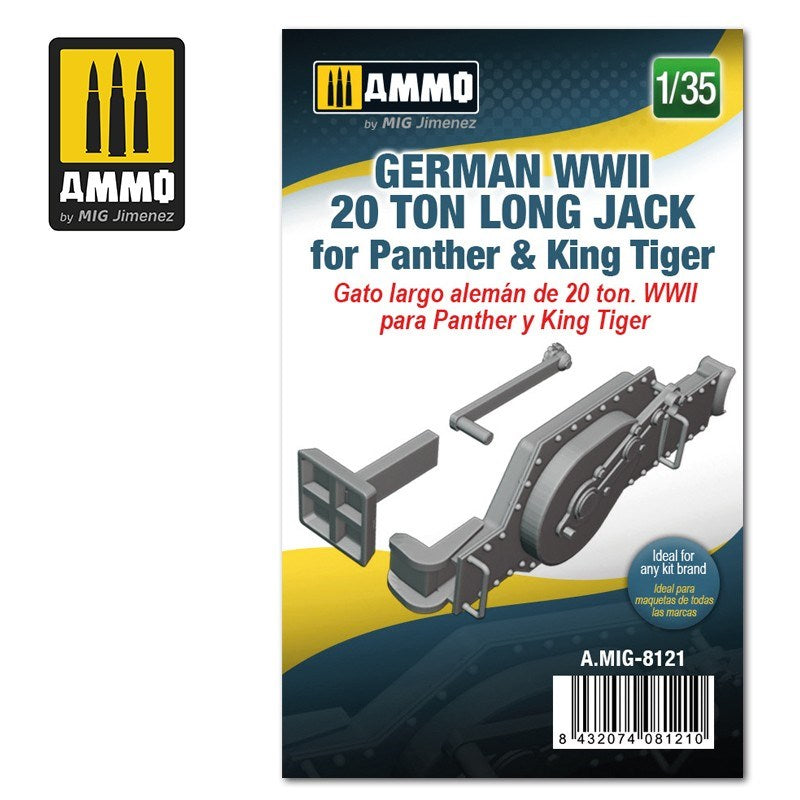 AMMO by Mig Jimenez German WWII 20 ton Long Jack for Panther & King Tiger