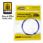 AMMO by Mig Jimenez SOFTOUCH VELVET MASKING TAPE 1 (2mm X 25M)