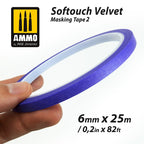 AMMO by Mig Jimenez SOFTOUCH VELVET MASKING TAPE 2 (6mm X 25M) (2)
