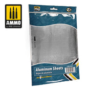 AMMO by Mig Jimenez A.MIG-8247 ADHESIVE ALUMINIUM SHEETS 280X195MM (5 PK) - Hobby City NZ