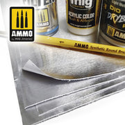 AMMO by Mig Jimenez A.MIG-8247 ADHESIVE ALUMINIUM SHEETS 280X195MM (5 PK) - Hobby City NZ
