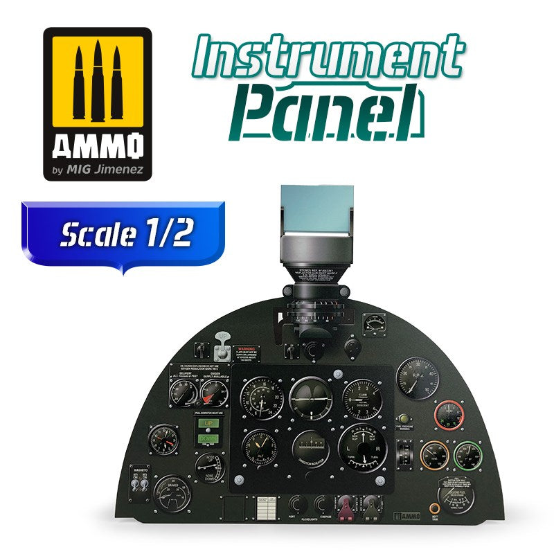 AMMO by Mig Jimenez A.MIG-8291 SUPERMARINE SPITFIRE MK V - 1/2 SCALE INSTRUMENT PANEL (8170397401325)