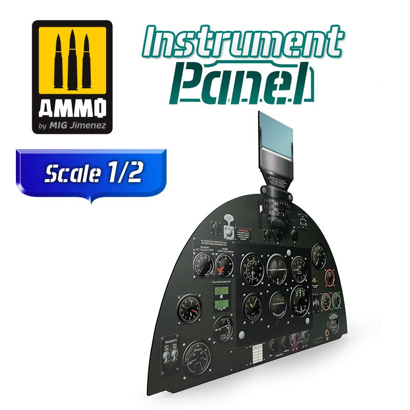 AMMO by Mig Jimenez A.MIG-8291 SUPERMARINE SPITFIRE MK V - 1/2 SCALE INSTRUMENT PANEL (8170397401325)