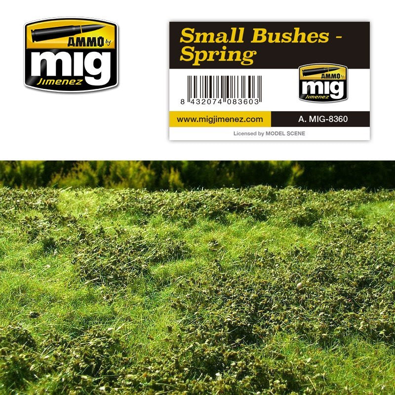 AMMO by Mig Jimenez A.MIG-8360 SMALL BUSHES - SPRING (6661678596145)