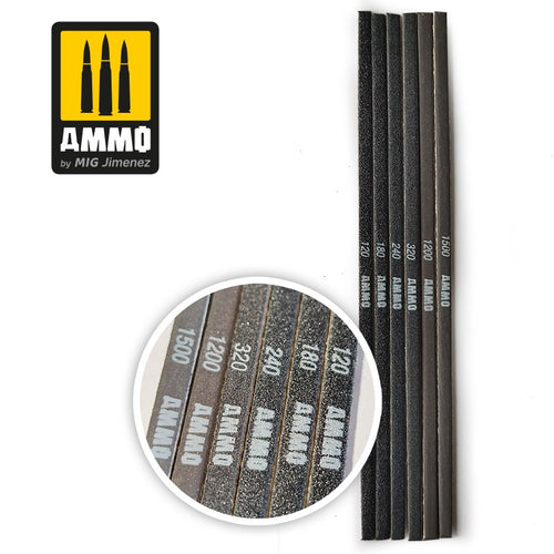 Ammo by Mig Jimenez Contour Sanding Sticks - 6 pcs