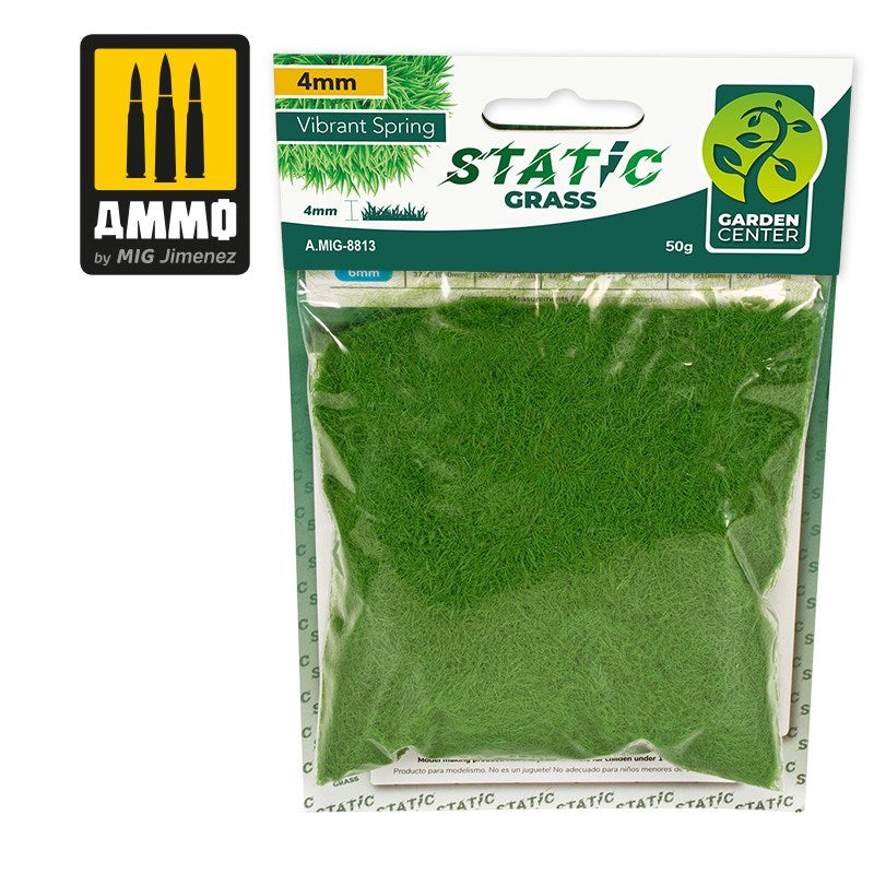 AMMO by Mig Jimenez A.MIG-8813 Vibrant Spring 4mm Static Grass - Hobby City NZ