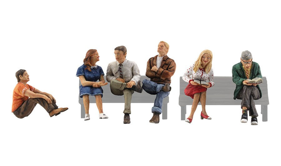 Woodland Scenics A1829 HO People Sitting (7546237485293)