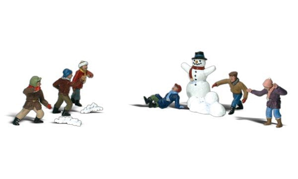 Woodland Scenics A1894 HO Snowball Fight (7546238599405)