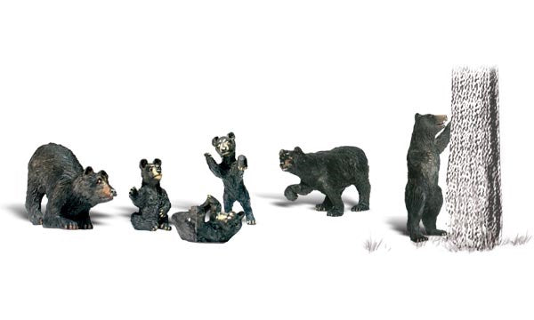 Woodland Scenics A2186 N Black Bears (7546240205037)