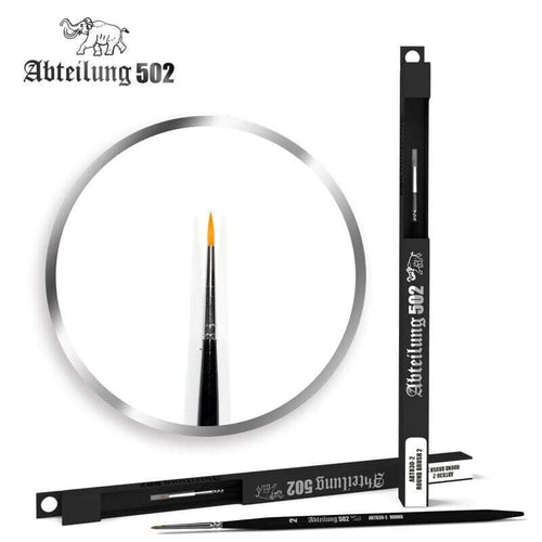AK Interactive ABT830-2 Round Brush 2 Deluxe Synthetic Paint Brush