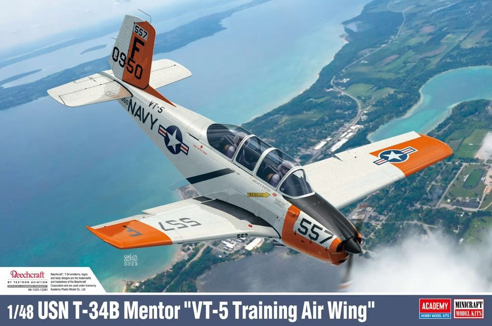 Academy 12361 1/48 USN T-34B Mentor VT-5 Training (8950411002093)