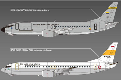 Academy 12639 1/144 Boeing 737 Colombian Air Force - Hobby City NZ