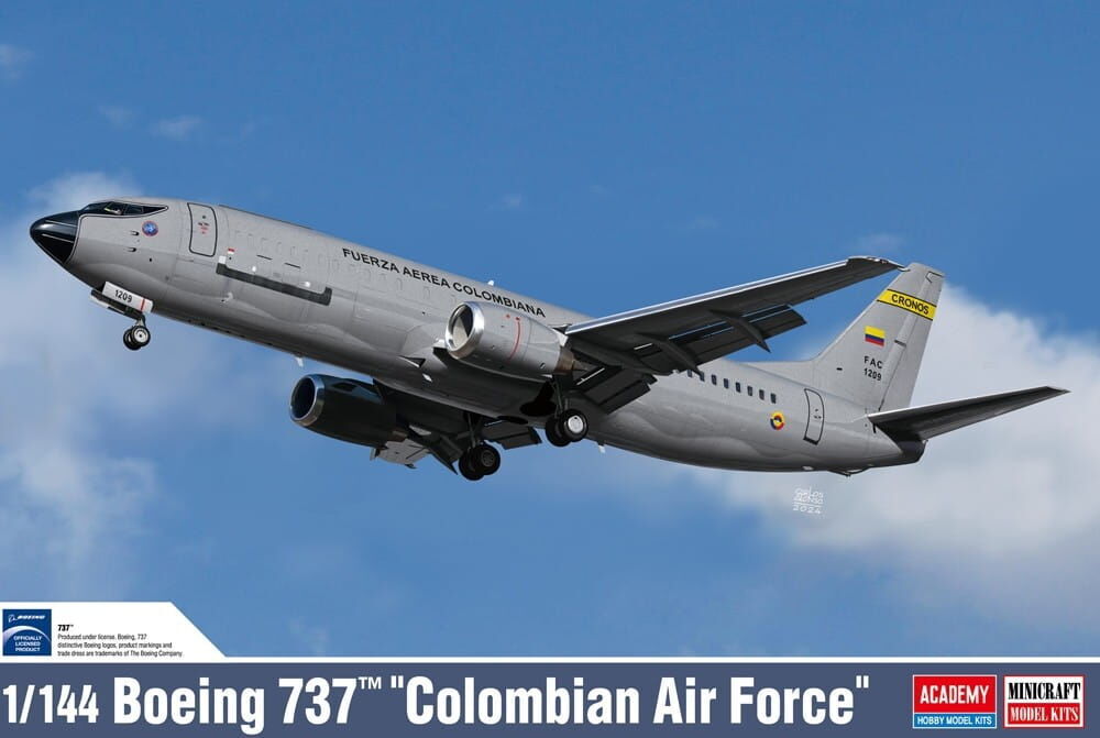 Academy 12639 1/144 Boeing 737 Colombian Air Force - Hobby City NZ